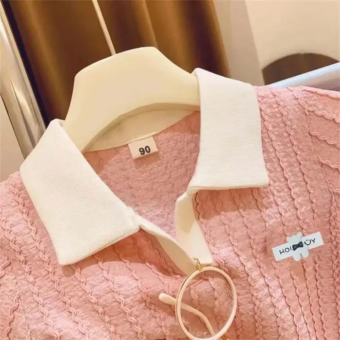 Ensemble de vêtements pour bébés filles, mignon, doux, décontracté, haut à manches courtes, pantalon