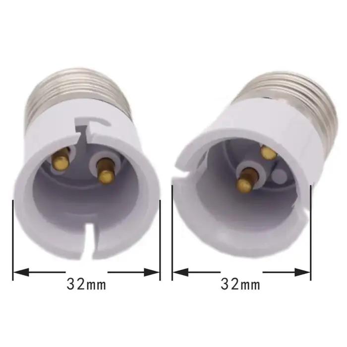 1 pièces blanc E27 à B22 lumière LED support de lampe convertisseur vis ampoule douille adaptateur L