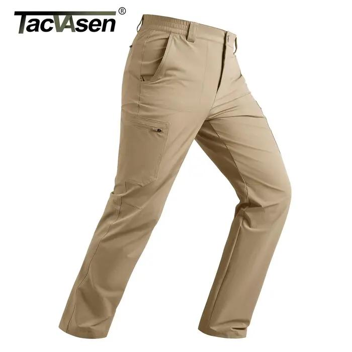 Pantalon cargo homme TACVASEN randonnée été léger séchage rapide résistant à l'eau pêche travail stretch