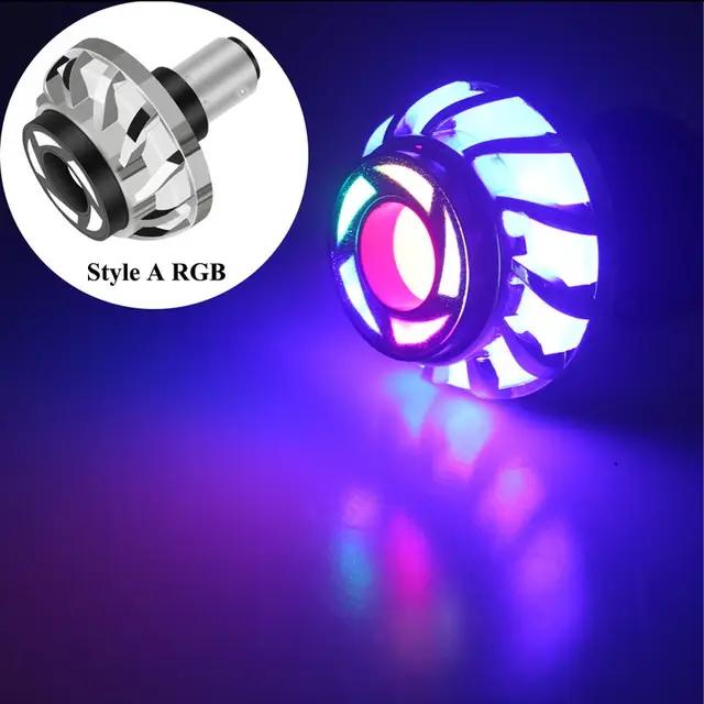 1 pièces voiture moto phare LED ange diable yeux