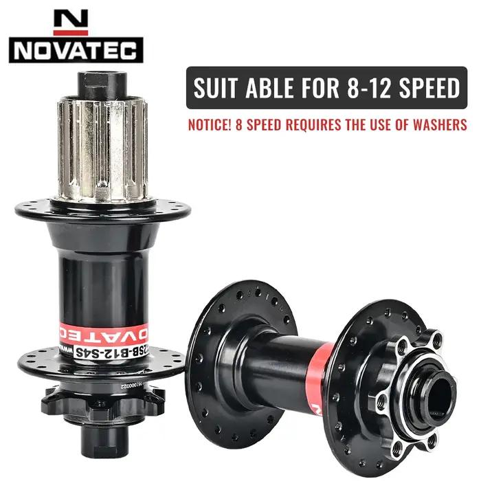 Novatec moyeu de vélo D442 D041 moyeu de roue avant arrière 2/4 roulement pour moyeu de VTT 8/9/10/1