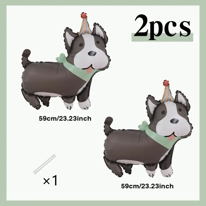 4 ballons en aluminium pour chiens
