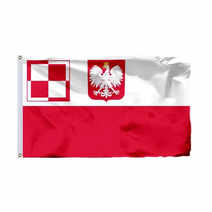 Drapeau Royal Polonais Sigismund III Vasa Double Face Impression Polyester Occasions Spéciales Historiques Cadeau Mémorable