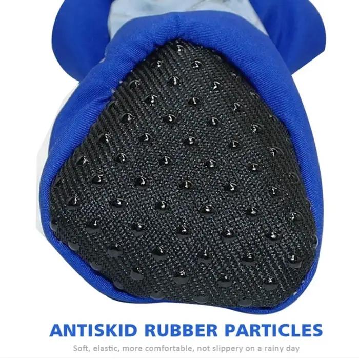 Bottes imperméables antidérapantes pour chiens et petits animaux de compagnie en caoutchouc - 4 pièces ensemble pour différentes tailles et couleurs