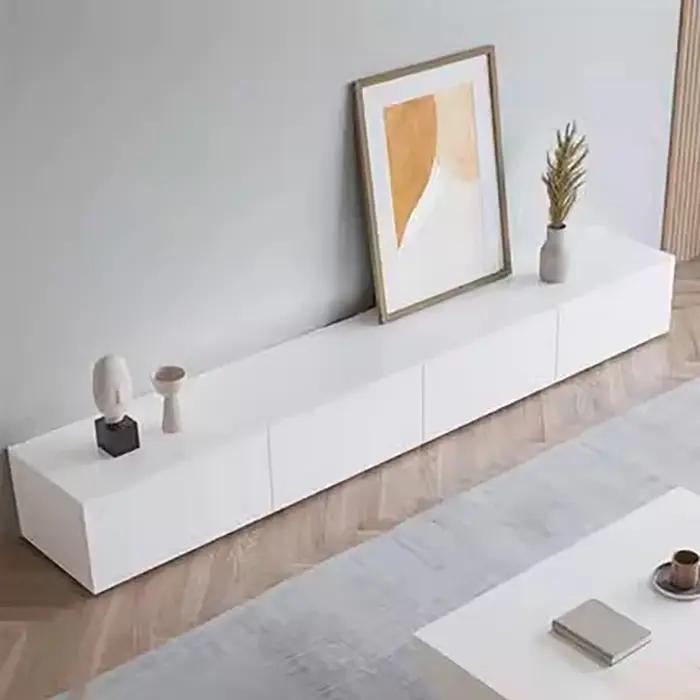 Meuble Tv moderne blanc rangement minimaliste meuble Tv De luxe Unique nordique élégant Muebles De S