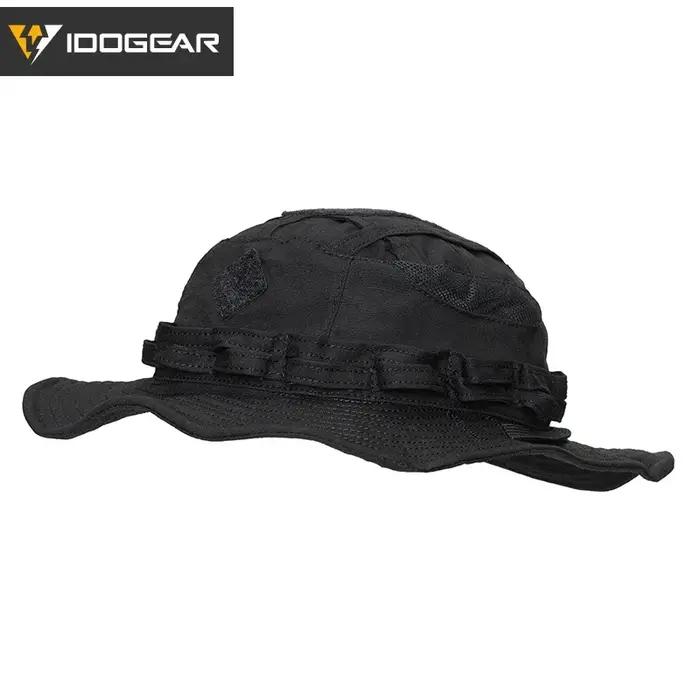 Chapeau de chasse tactique boonie jungle - Bords larges ajustables pour pêche et outdoor
