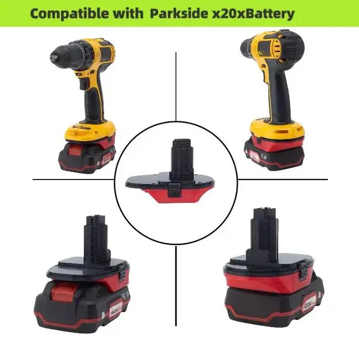 Pour adaptateur Parkside vers Dewalt pour Parkside 20V remplacer vers Dewalt 18V accessoires de conv