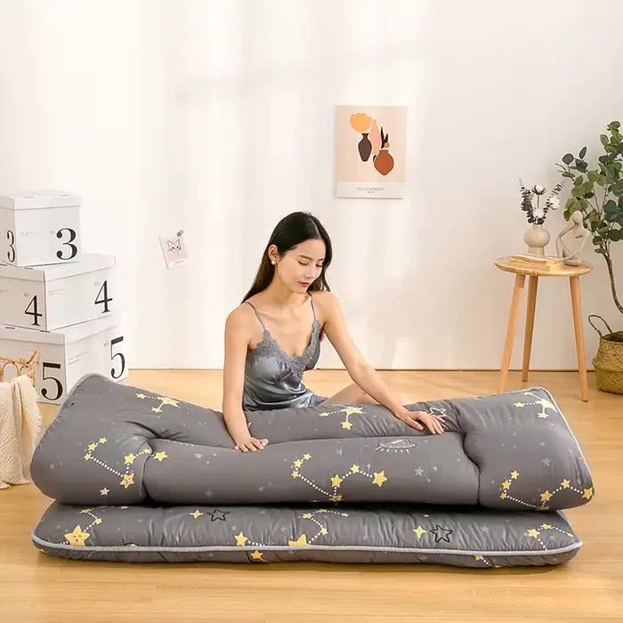 Matelas tatami épais de style japonais, artefact de sol de chambre paresseux, tapis de ménage, matel