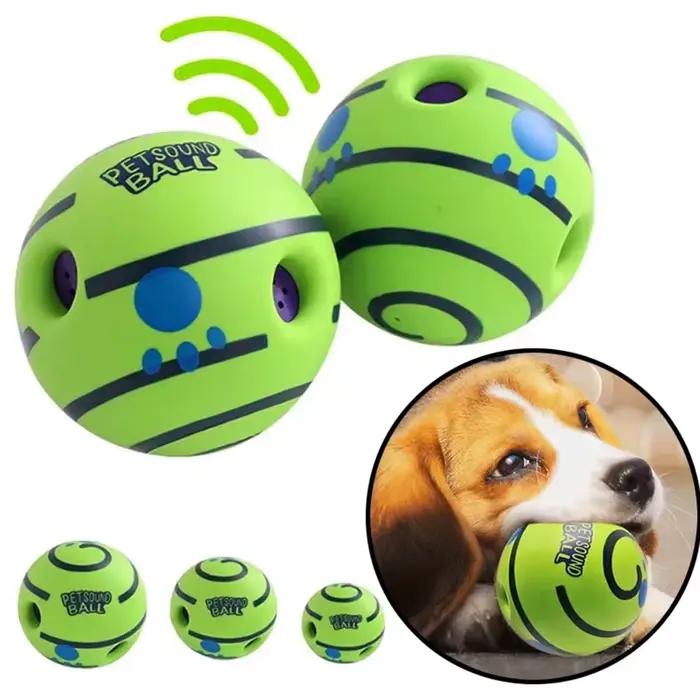 Jouet interactif Wobble Wag Giggle Ball caoutchouc pour chiens sons amusants intelligence stimulation jeux intérieurs extérieurs occasions spéciales