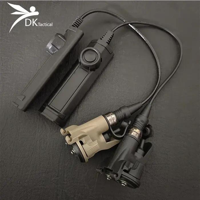 Lampe torche tactique X400 X300 pour pistolets interrupteur double télécommande SF Tailcap compatible avec armes pour chasseurs et randonneurs夜晚狩猎和徒步旅行的理想伴侣:战术手电筒X400 X300,适用于手枪,带有双按钮遥控SF尾盖,兼容多种武器型号