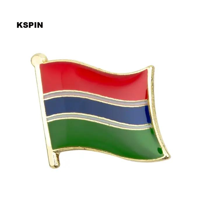 Badge de drapeau de la Corée du Nord épinglette pour sac à dos en métal or fer plaqué bronze pour hommes et femmes voyages et activités quotidiennes