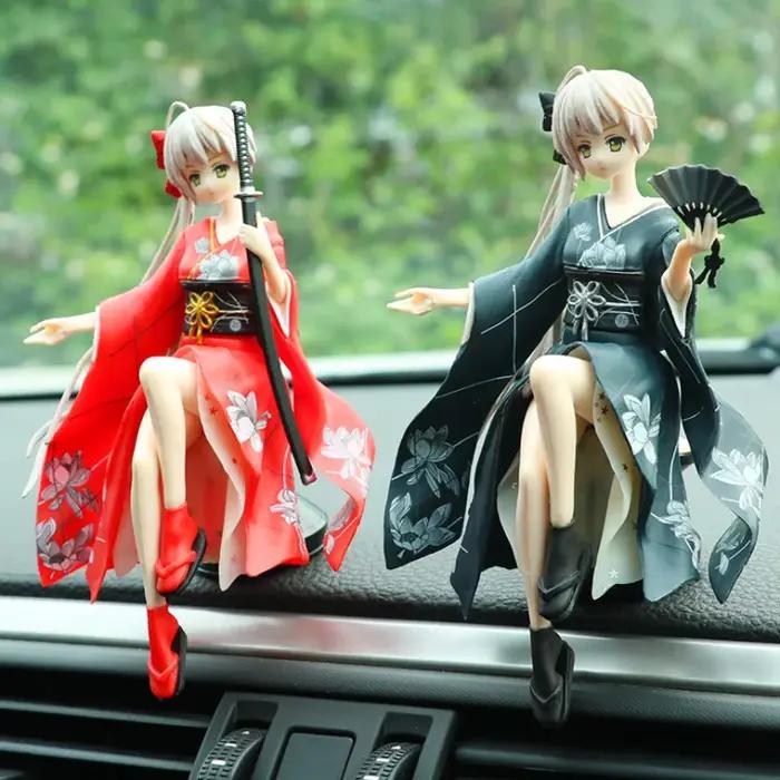 Modèle de poupée de beauté en PVC, jouets de décoration de voiture ACG, Console centrale intérieure