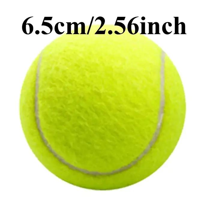 Balle de tennis extérieure en caoutchouc à fibres élastiques pour l'entraînement de la souplesse canin