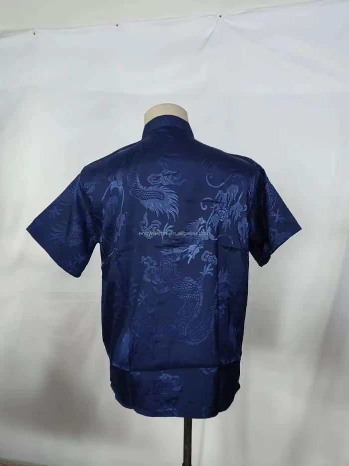 Hauts traditionnels chinois en polyester brodés pour homme, vêtements vintage Hanfu pour occasions spéciales et festivals culturels