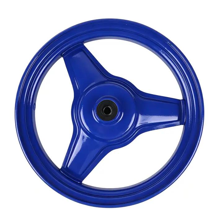 Jante de roue avant et arrière 10 pouces 2.50-10 pour Yamaha PY50 PW50 PEEWEE 50 PY PW 50 PIWI 50, jante arrière de moto bleue et blanche