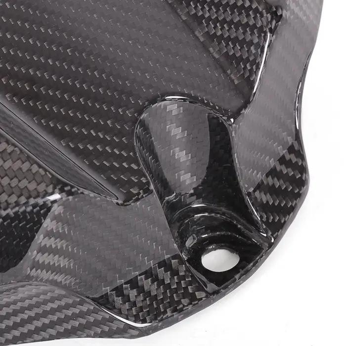 Couvercle avant de réservoir d'essence en Fiber de carbone véritable, boîte à Air, protection du car
