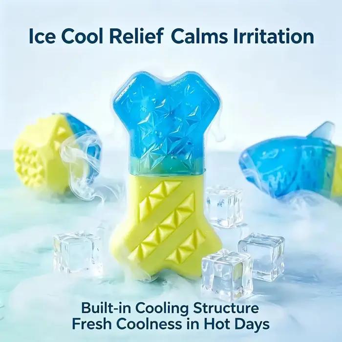 Jouet à mâcher pour chien en forme de bâton de glace, injection d'eau, rafraîchissant, soulagement de la chaleur, pour le nettoyage des dents, jouet durable pour animaux de compagnie, pour l'entraînem