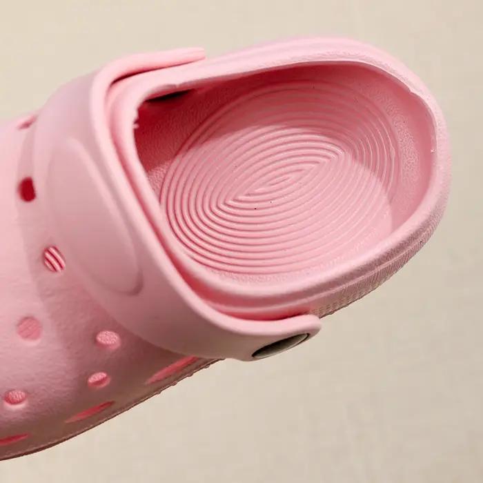 Sandales à trous pour enfants, chaussures pour enfants, pantoufles souples antidérapantes, Design Si