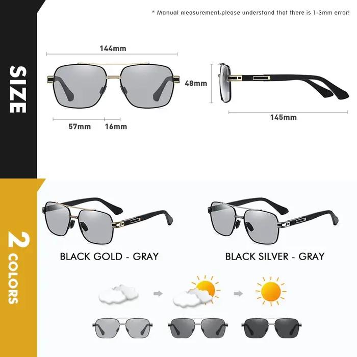 CoolPandas haute qualité lunettes de soleil polarisées hommes femmes photochromique UV400 Protection