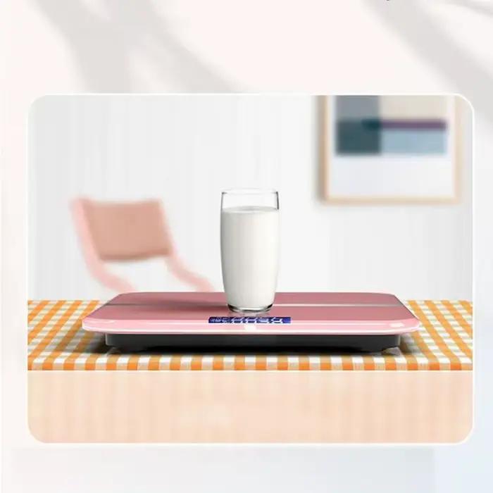 Balance de pèse-personne intelligente avec écran LED, dispositif de pesée de précision électronique pour la maison, le bureau et les adultes