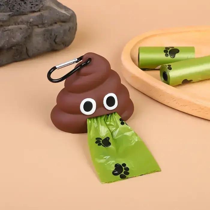 Fournitures pour animaux de compagnie-Distributeur de sacs poubelle Trousse de toilette portable nickel able pour chien