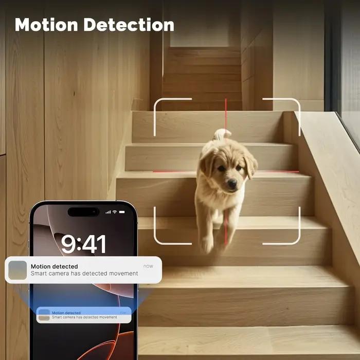 Caméra IP WiFi 8MP double objectif avec support réglable - Surveillance sécurité zoom 10X ONVIF baby monitor