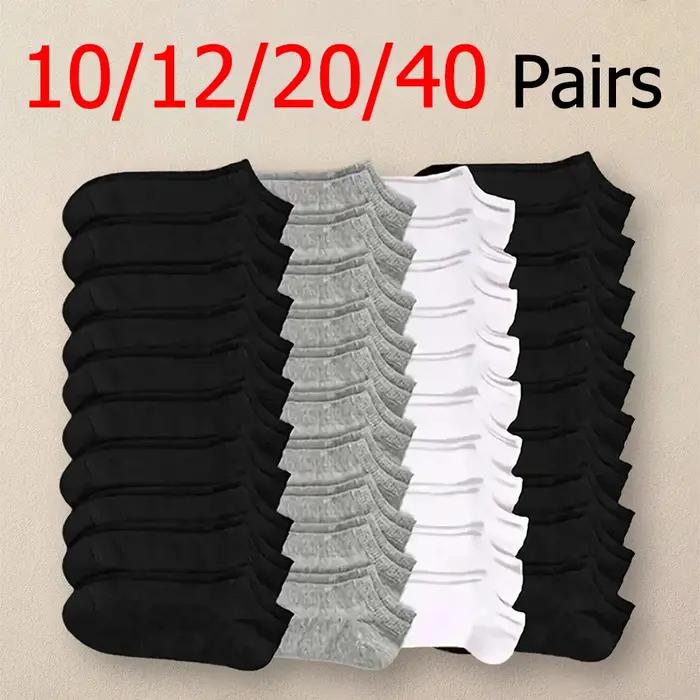 Lot chaussettes bateau homme chasse - Absorption transpiration couleur unie pour sport et affaires
