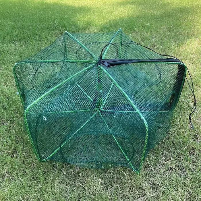 Piège à pêche pliable, panier de pêche léger