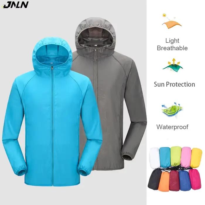 JNLN Camping veste de pluie hommes femmes imperméable Protection solaire vêtements pêche chasse