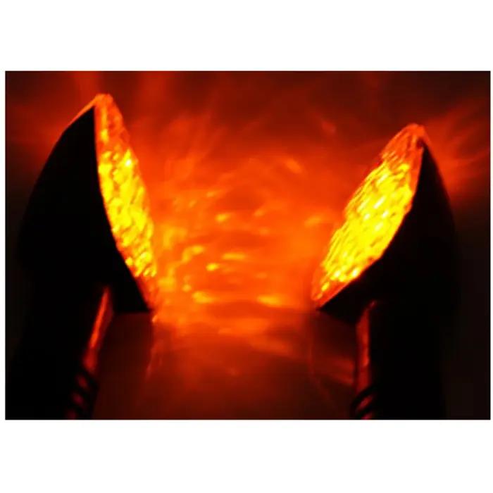 Clignotants LED universels pour motos, longs et courts, accessoires de couleur ambre, 4 pièces/ensem