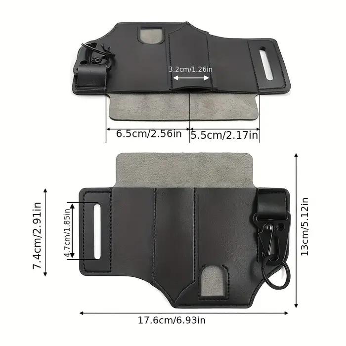 Ceinture tactique multi-outils, sac en cuir, sac de rangement d'outils portables, étui de Camping en plein air chasse taille pochette en cuir PU