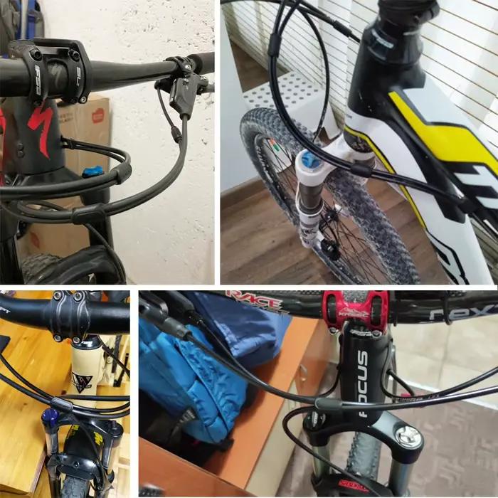 Lot de 10 pièces de supports de freins à disque hydrauliques pour vtt et vélo de route, Guide de câb