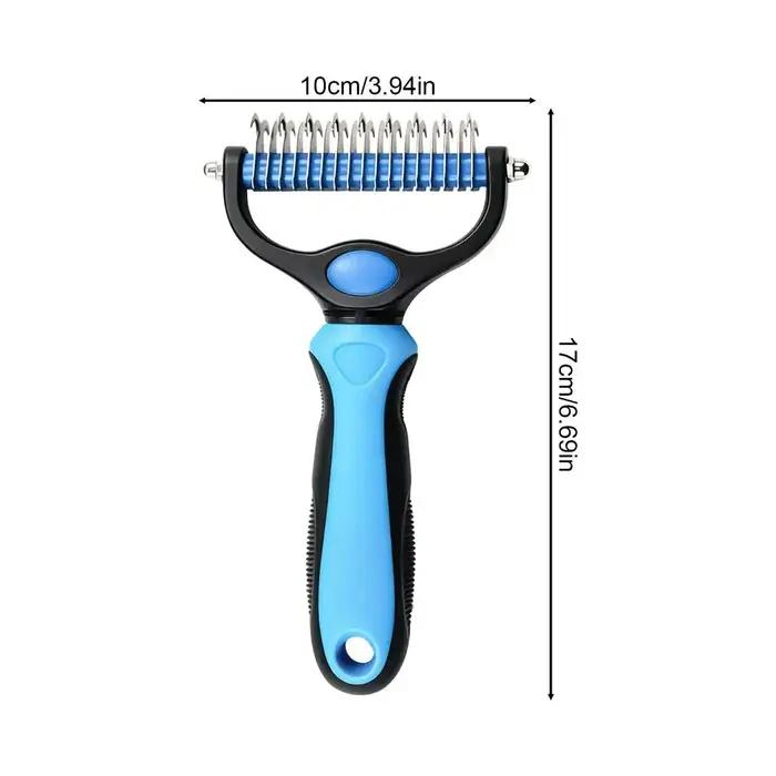 Brosse démêlante pour chien et chaton peigne sous-poil toilettage sans stress animal de compagnie occasions spéciales