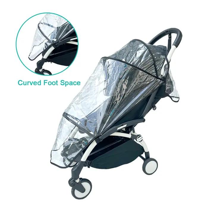 Housse de pluie pour poussette pour Babyzen YOYO/YOYO+/YOYO2 & Stokke YOYO3 - Protection météo EVA transparente