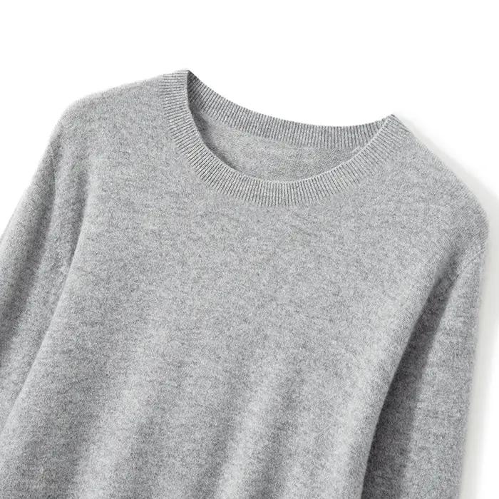 100% laine mérinos pull homme col rond basique laine pull automne hiver à manches longues doux chaud