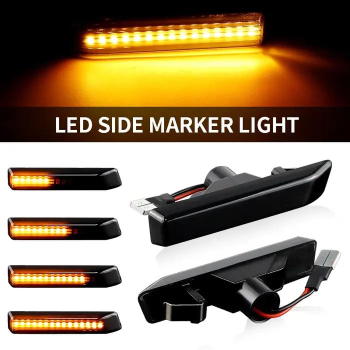 2 pièces Canbus LED clignotant dynamique pour BMW X5 E53 série 3 E36 marqueur latéral clignotant eau