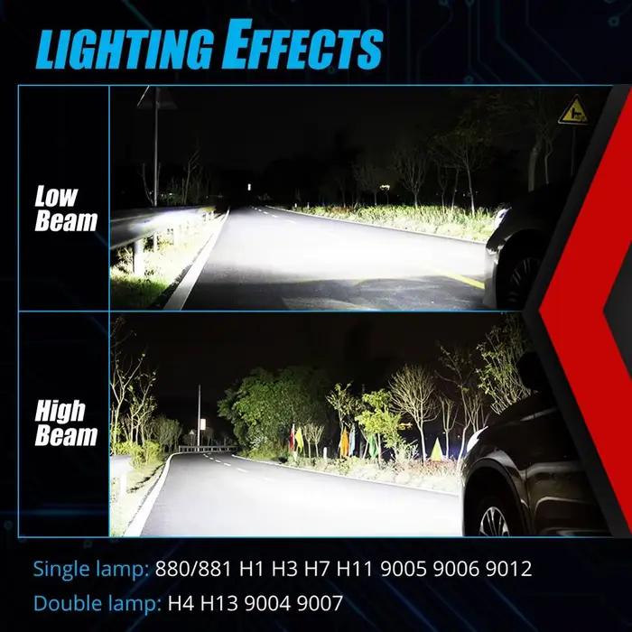 BraveWay 16000LM AMPOULES DE PHARES LED H1 H3 H4 LED H7 LED H11 H8 H9 HB3 HB4 PHARE POUR LES Voiture