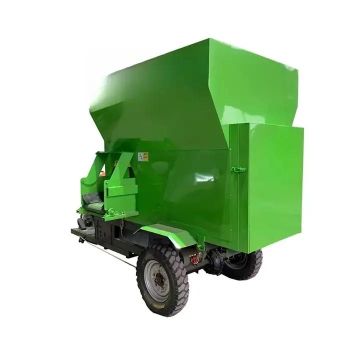 Camion d'alimentation électrique en acier inoxydable pour éleveurs de bovins et de moutons, alimentation durable et efficace, outil écologique et robuste