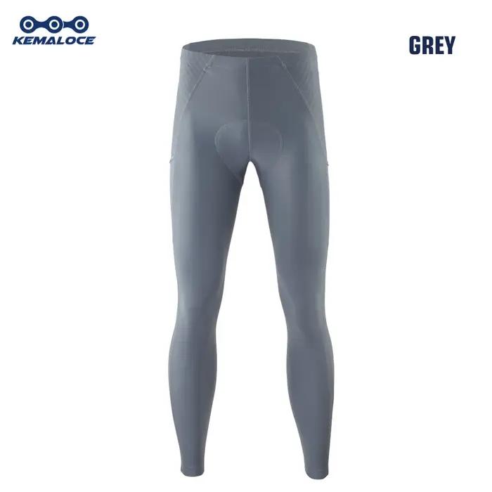 KEMALOCE hommes pantalons de cyclisme été et automne séchage rapide bleu/noir/gris Gel Pad vtt vélo bavoir pantalon haut