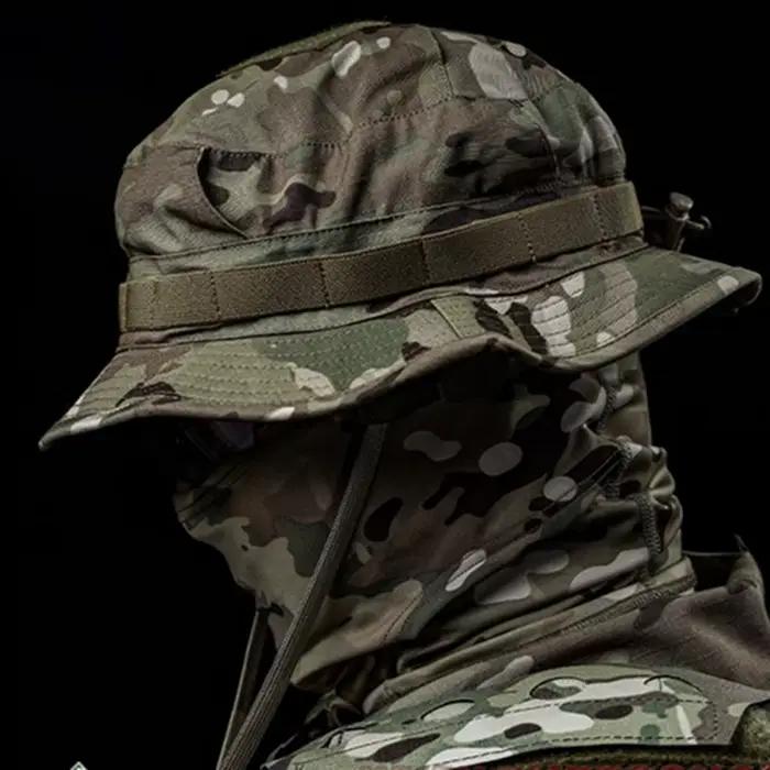 Chapeau de chasse boonie camouflage été - Bords courts et respirant pour pêche et sports