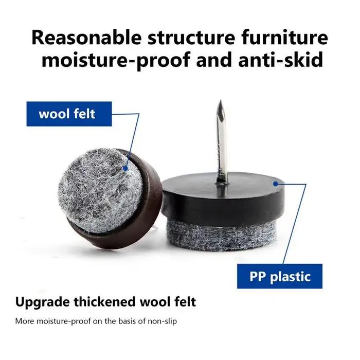 Pieds de Table en Feutre Duveteux pour Meubles, Coussretours Coulissant Protecteur pour Armoire, Can