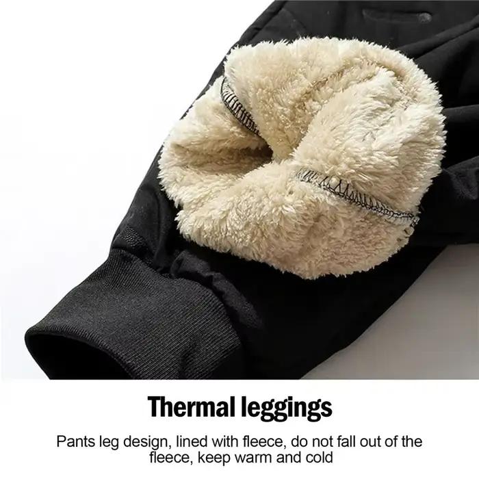Pantalon hiver chasse épais imperméable sport homme laine confort outdoor streetwear