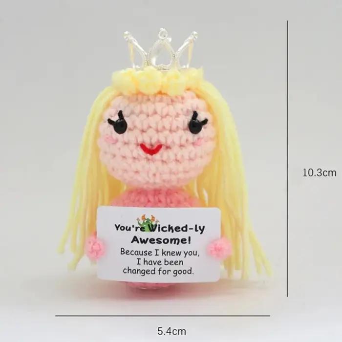 Poupée au Crochet de câlin de poche à énergie positive