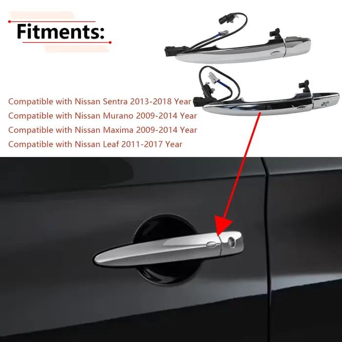 Poignée de porte extérieure de voiture avant gauche pour Nissan Sentra 2013-2018;Murano Maxima 2009-