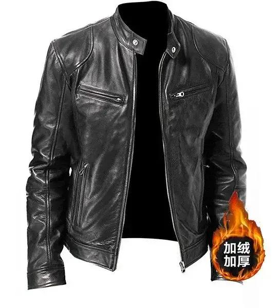 Utile vêtements pour hommes européens et américains veste en cuir
