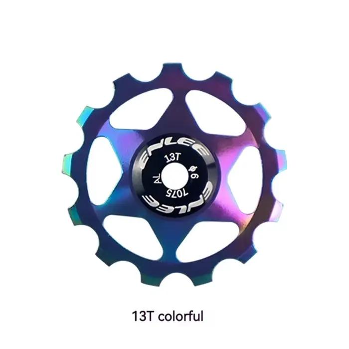 ENLEE vélo en alliage d'aluminium roue de guidage poulie dérailleur arrière 11T 13T Guide vtt roulement en céramique