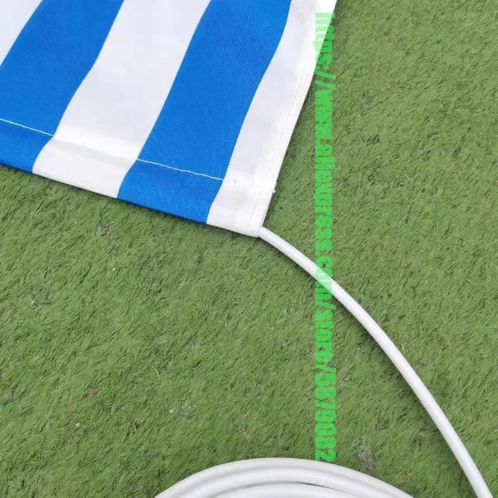 Auvent d'extérieur de remplacement, cordon cannelé, Tube dur creux, fente en tissu, ligne de support
