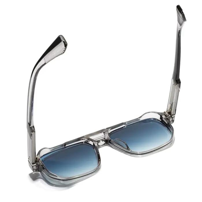Lunettes de soleil rétro 2026 à monture transparente pour hommes et femmes, marque de luxe, protecti