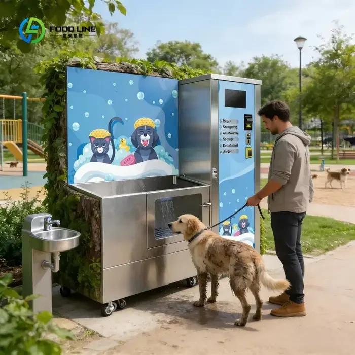 Machine de bain spa pour animaux de compagnie, intelligente, entièrement automatique, pour le lavage