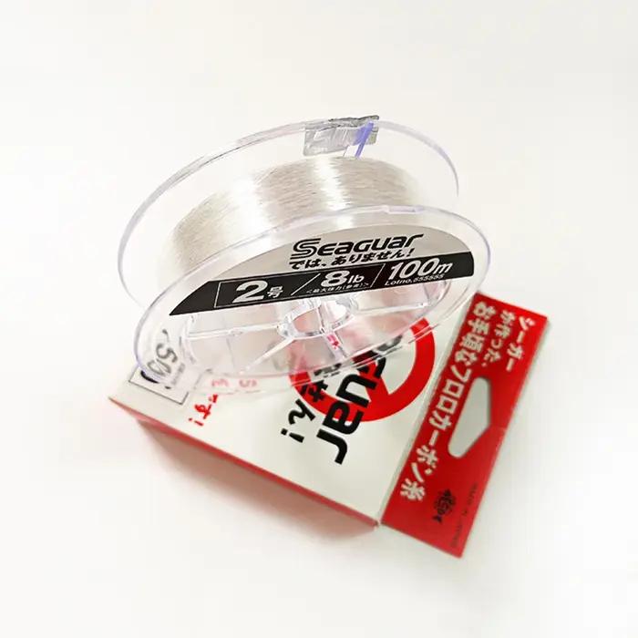 Seaguar-Fil de pêche en fibre de carbone fluorocarbone, 100m, 0.148-0.405mm, 3 à 25lb